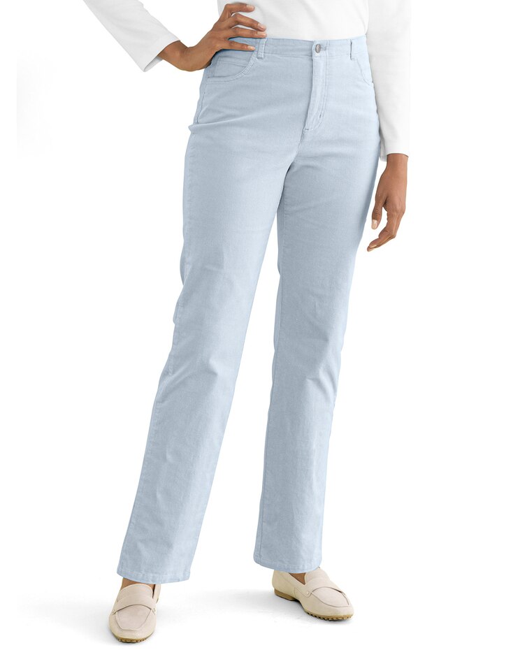 Stretch Pincord Comfort-Waist Jeans image number 1
