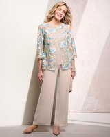 Floral Embroidered Twinset by Alex Evenings thumbnail number 4