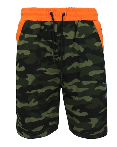 Men's Slim Fit French Terry Jogger Sweat Lounge Shorts With Contrast Color Trim Design