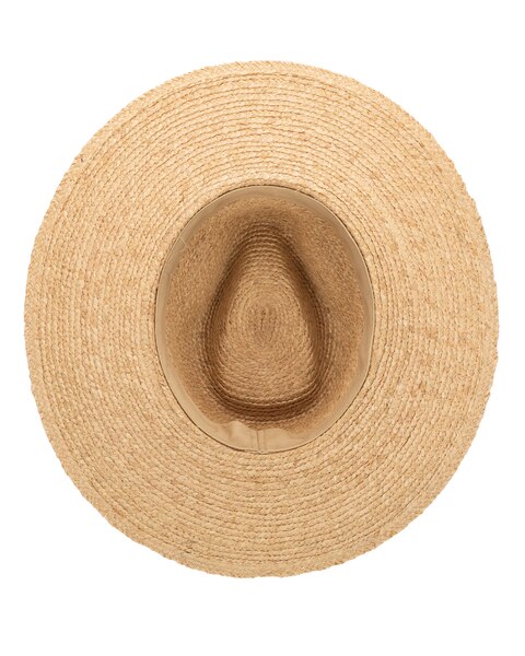 Coastal Sunset - Women's Fine Braid Raffia Fedora With Layered Bands Hat