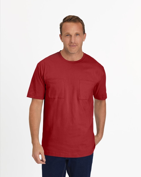 John Blair Everyday Jersey Knit Short-Sleeve Two-Pocket Tee