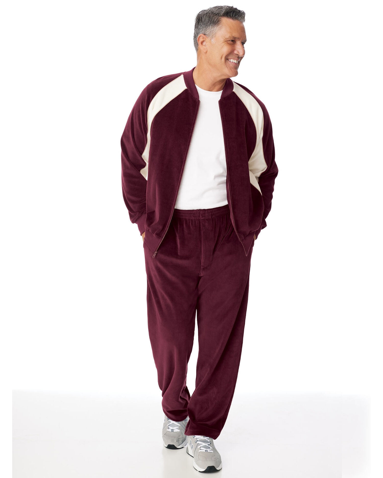 Velour jogging suit mens sales