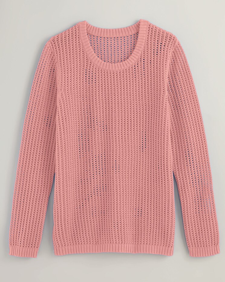 Open Stitch Long Sleeve Sweater image number 1