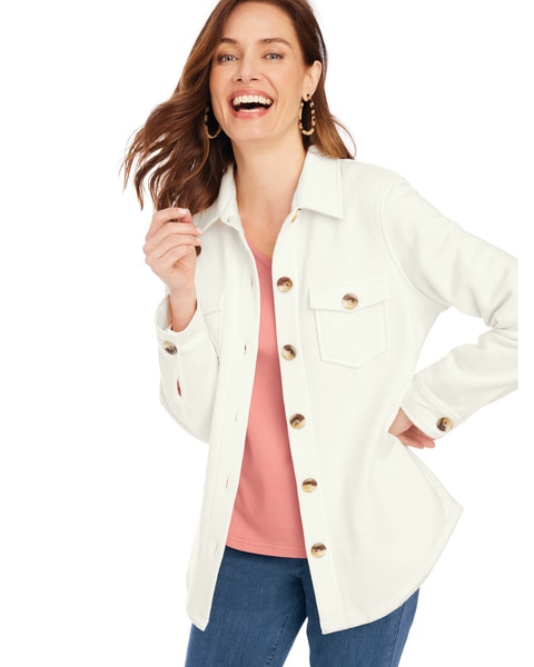 Better-Than-Basic Fleece Shirt Jacket