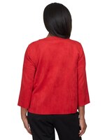 Alfred Dunner® Park Place Gold Embellished Suede Jacket thumbnail number 2