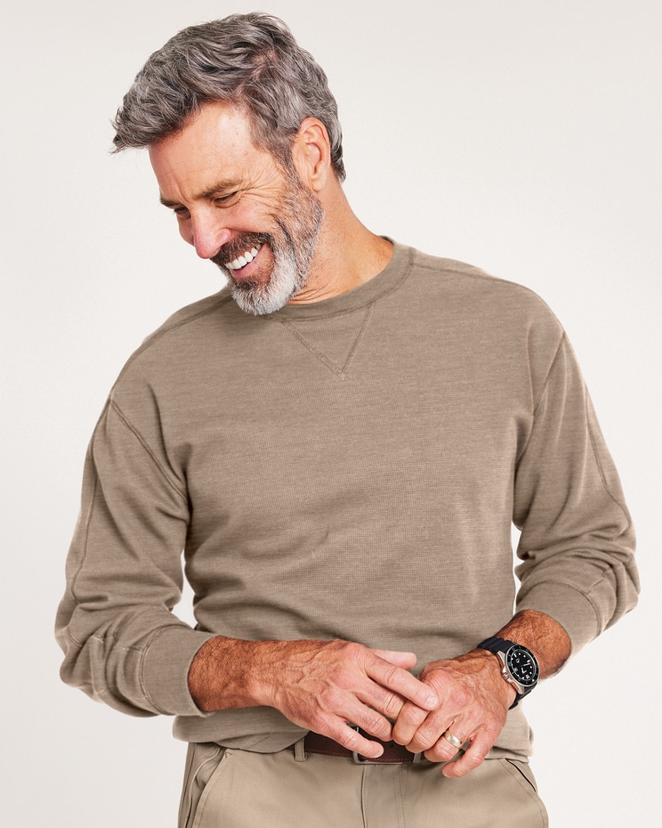John Blair Waffle-Knit Crewneck image number 1