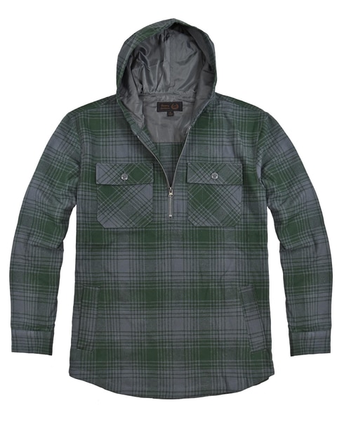 Victory Hooded Flannel Pullover