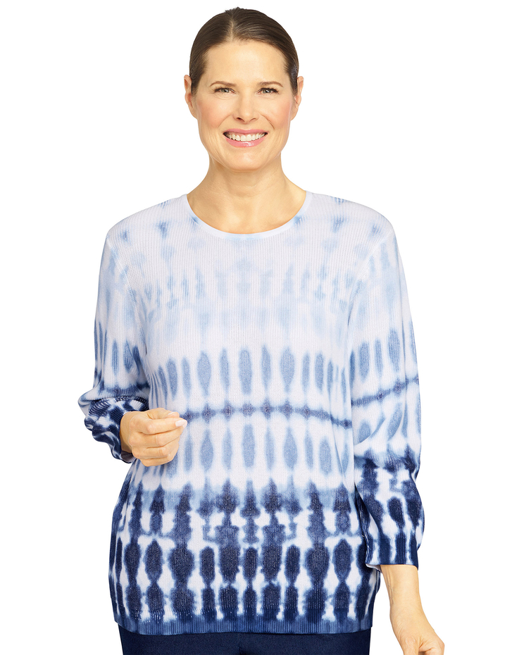 Alfred Dunner® Shenandoah  Valley Ombre Tie Dye Sweater image number 1