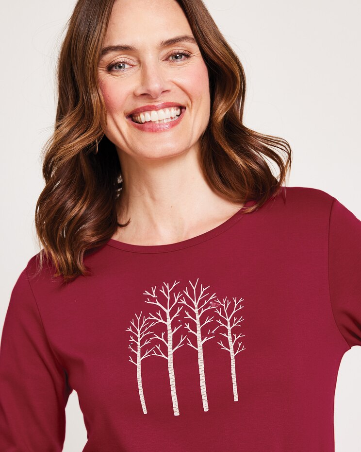 Holiday Embellished Tee image number 4