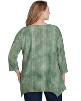 Ruby Rd® Paisley Patch Knit Sequin Top Shark thumbnail number 2