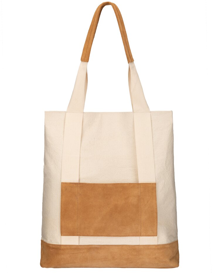 Sunnylands - Canvas Tote With Canvas Hat Holder Straps image number 1