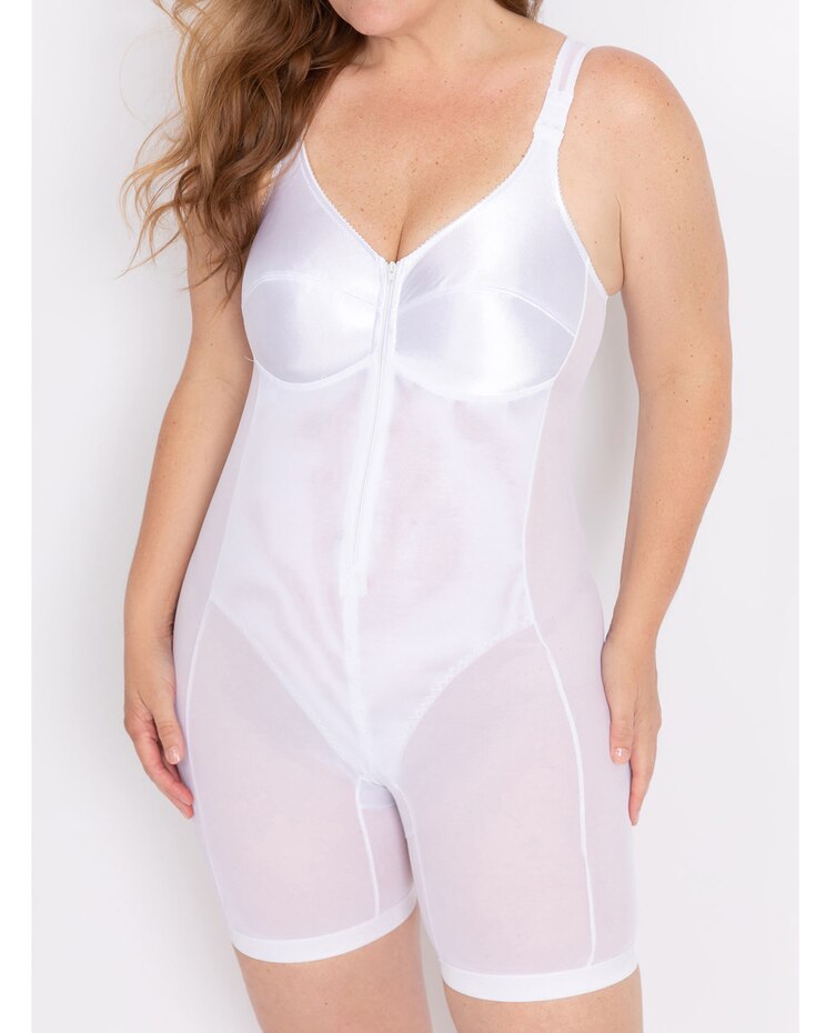 Instant Shaping Satin Cup Long Leg Body Briefer image number 1