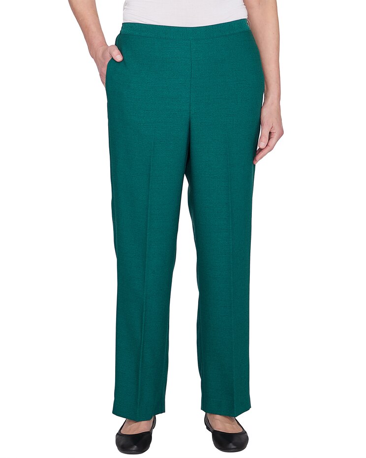 Alfred Dunner® Emerald Isle Classic Emerald Short Length Pant image number 1