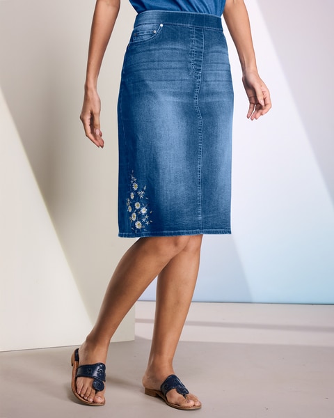 Embroidered Skirt by Alfred Dunner
