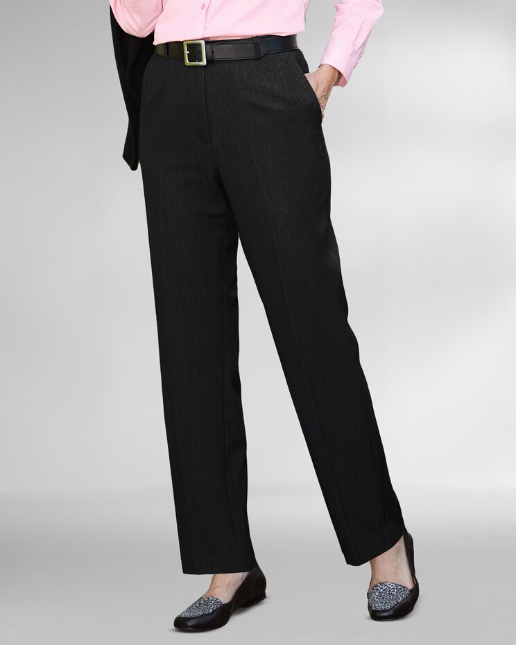 Washable Gabardine Fly-Front Pants image number 1