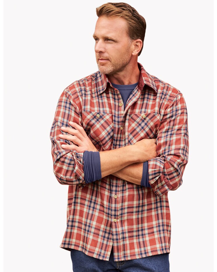 John Blair Classic Flannel Shirt image number 1