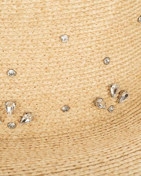 Glitz - Women's Fine Braid Raffia Wide Brim Floppy Hat