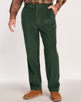 John Blair Relaxed-Fit Hidden Elastic Wide-Wale Corduroy Pants thumbnail number 1