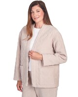 Alfred Dunner® St.Moritz Quilted Chenille Corduroy Jacket thumbnail number 3