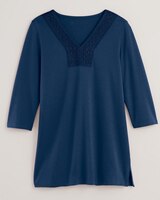 Lace Trim Pullover Tunic thumbnail number 3