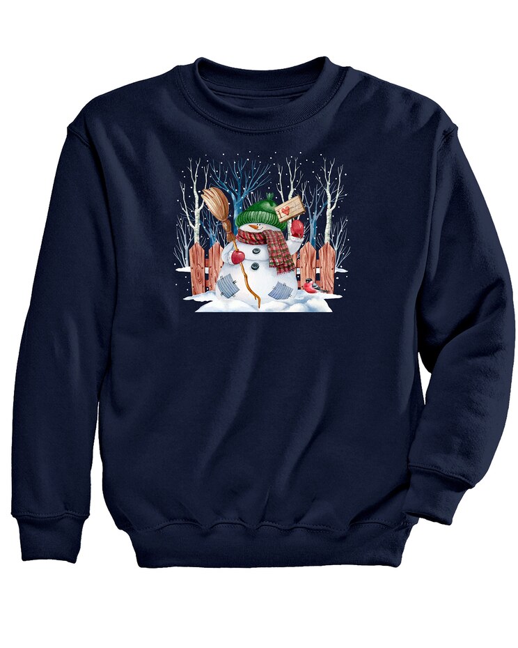 Snowman Swirl Graphic Sweatshirt image number 1