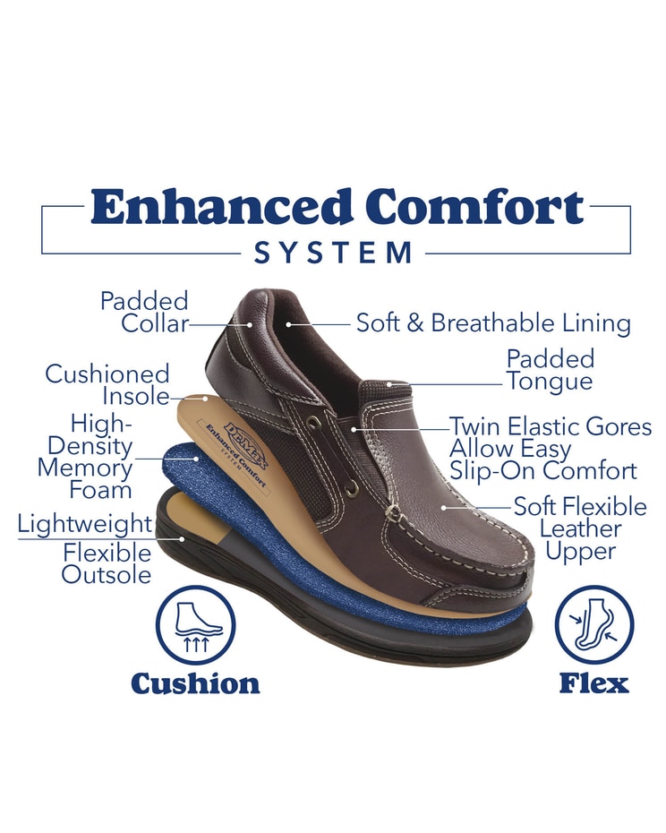 Dr. Max™ Leather Slip-On Casual Shoes  image number 2
