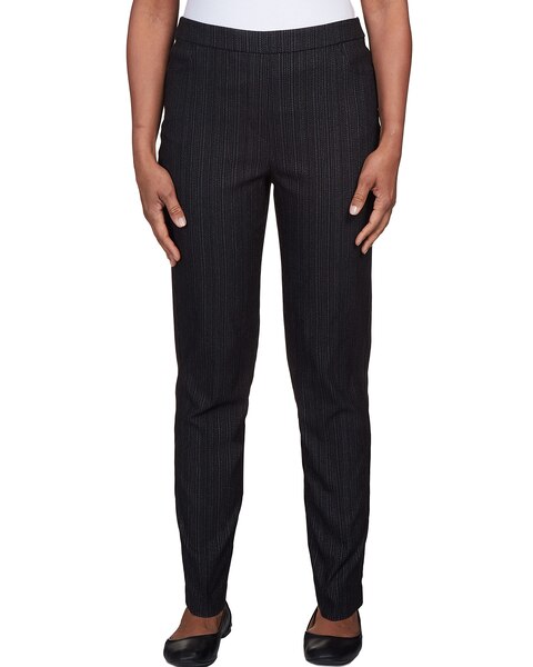 Alfred Dunner® World Traveler Slim Fit Pinstripe Average Length Pant