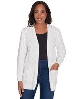 Alfred Dunner® Classics Chenille Cardigan with Pockets thumbnail number 1