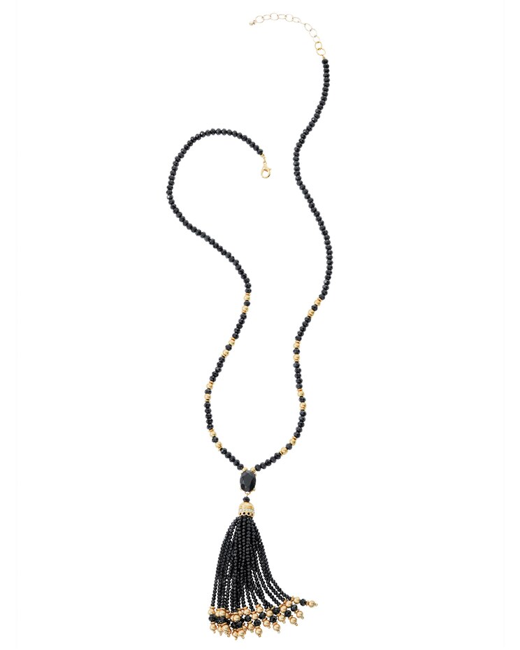 Nightfall Tassel Necklace image number 1