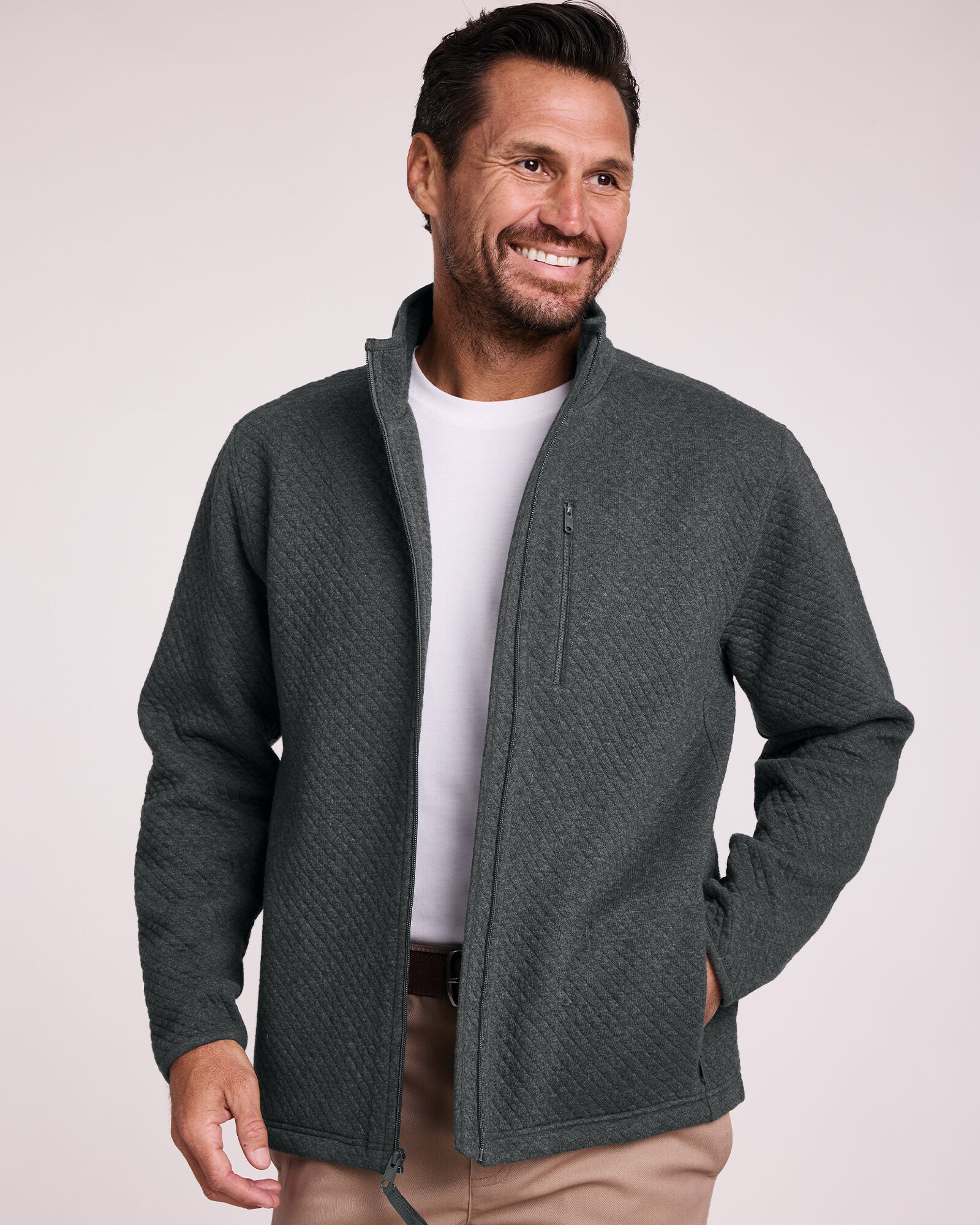 John Blair Quilted Fleece Jacket Blair