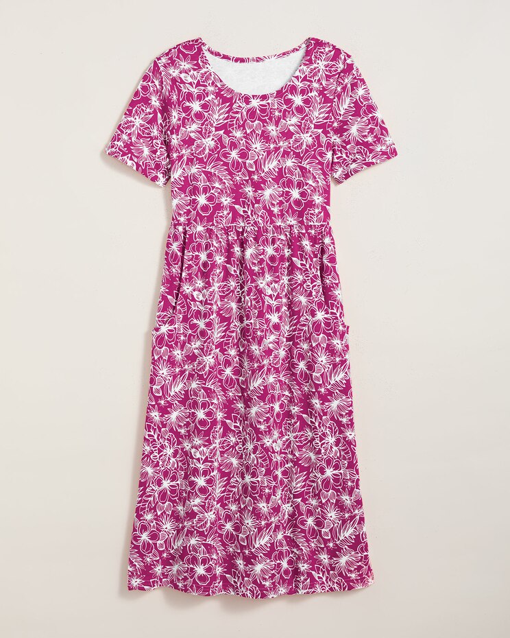 Essential Knit Scoopneck Dress with Pockets image number 1