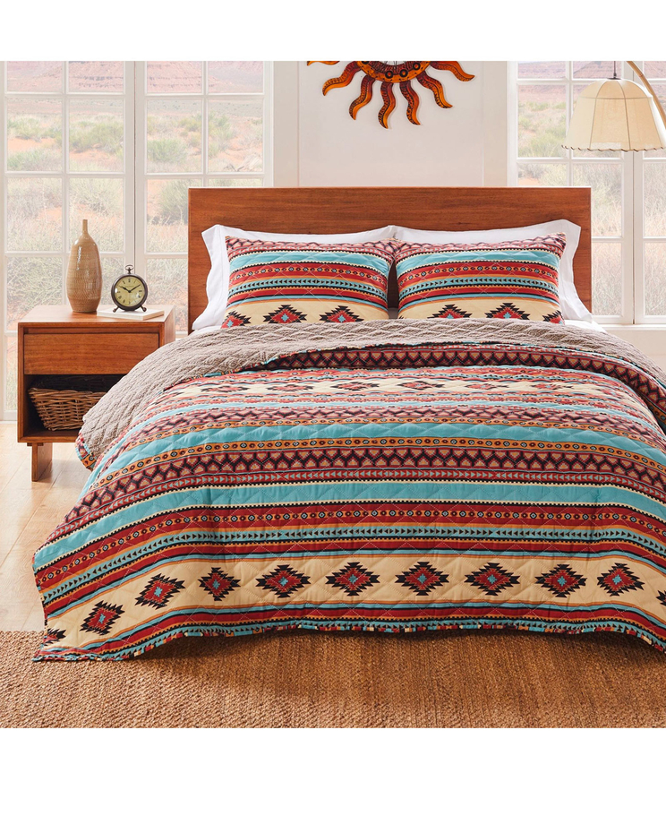 Greenland Home Fashions Red Rock Quilt Set image number 1