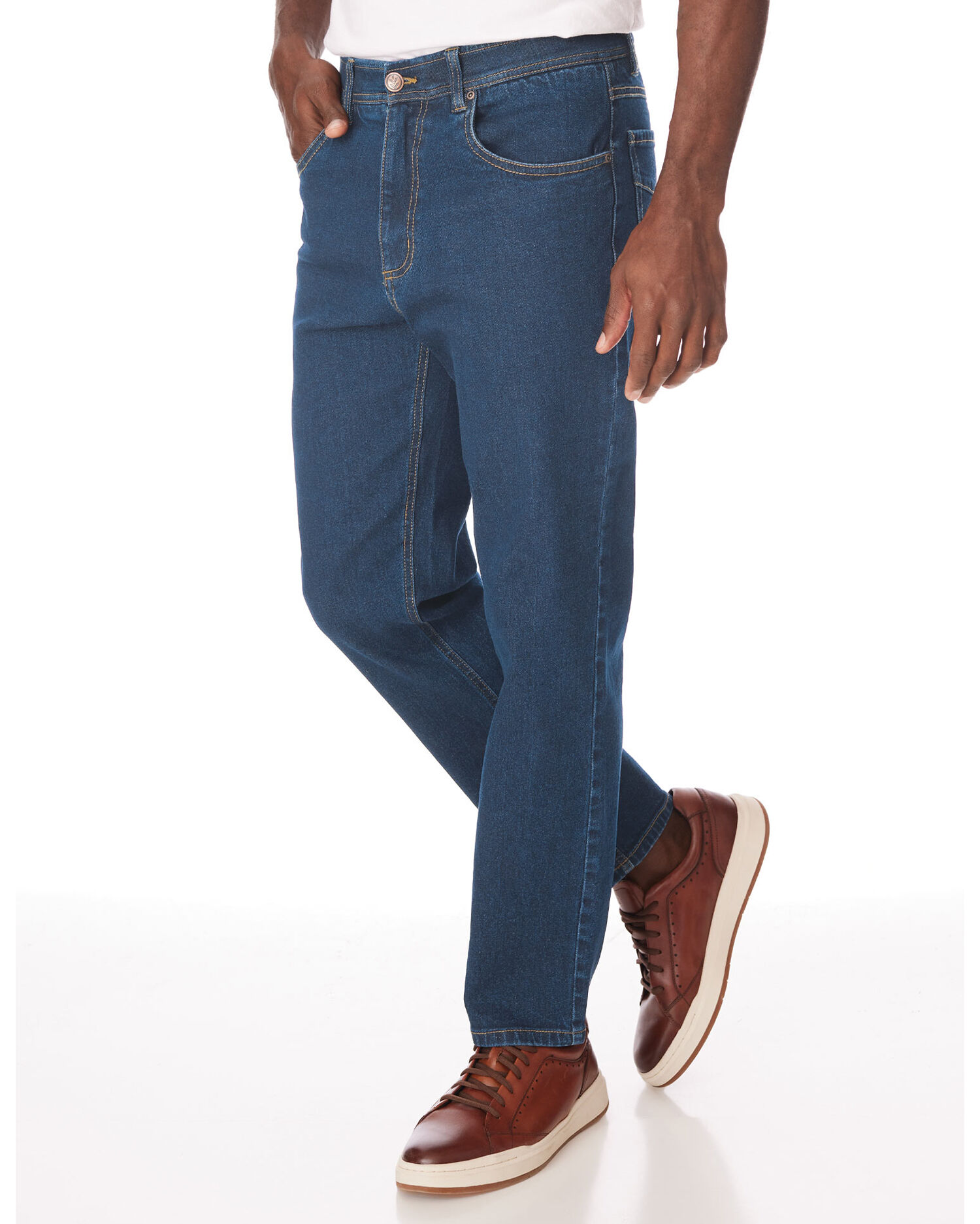 Scandia Woods Classic Fit Hidden Elastic Waist Flex Jeans