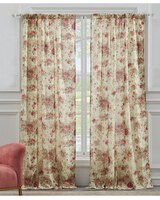 Antique Rose Panel Pair with Tie Backs thumbnail number 1