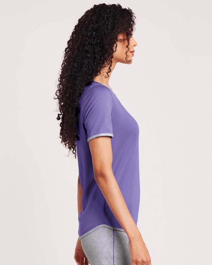 Fresh Contrast Trim Tee image number 2