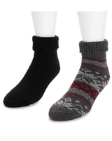 MUK LUKS® 2PK Short Heat Retainer Socks thumbnail number 4