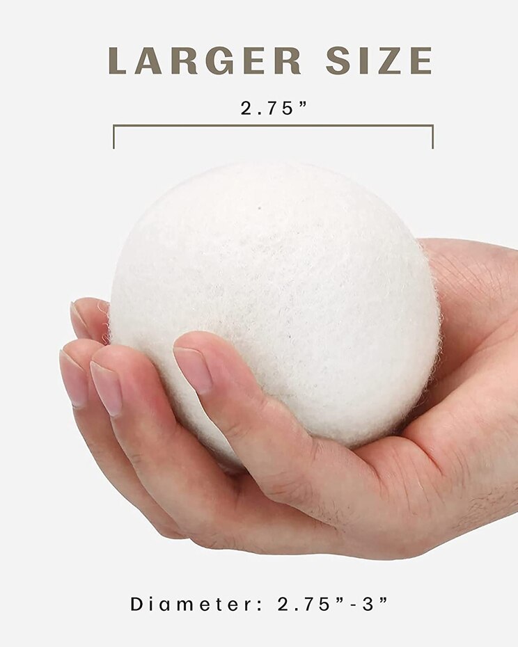 Pursonic 100% Pure New Zealand Wool Dryer Balls image number 3