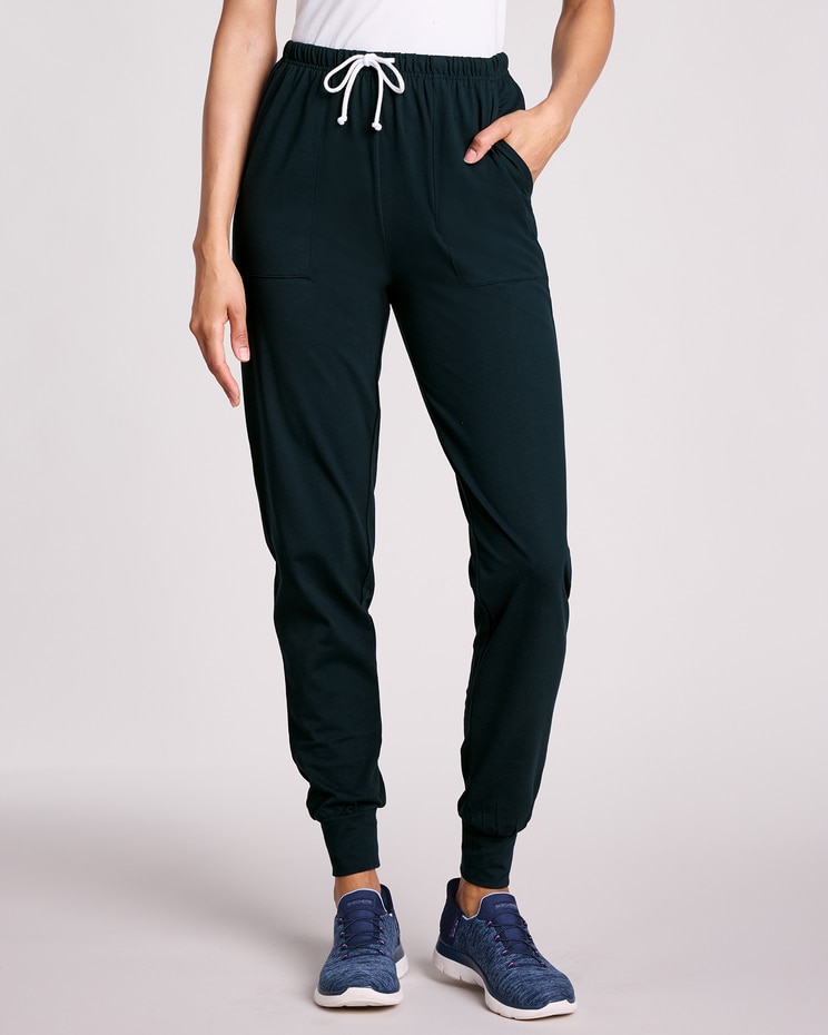 Knit Drawstring Sport Joggers image number 1