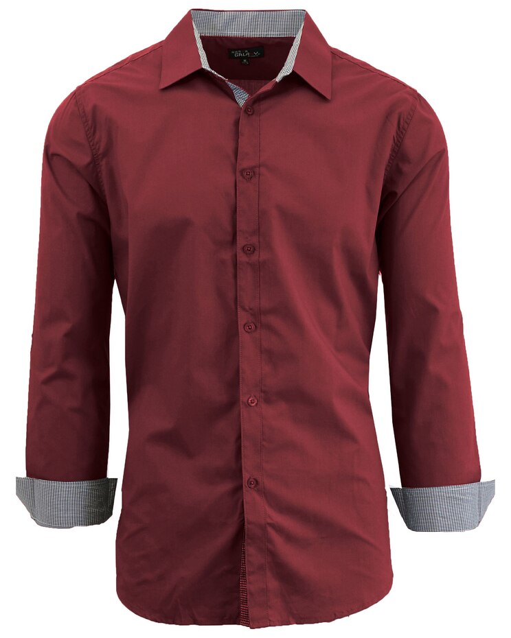 Wrinkle Resistant Slim-Fit Long Sleeve Dress Shirt image number 1