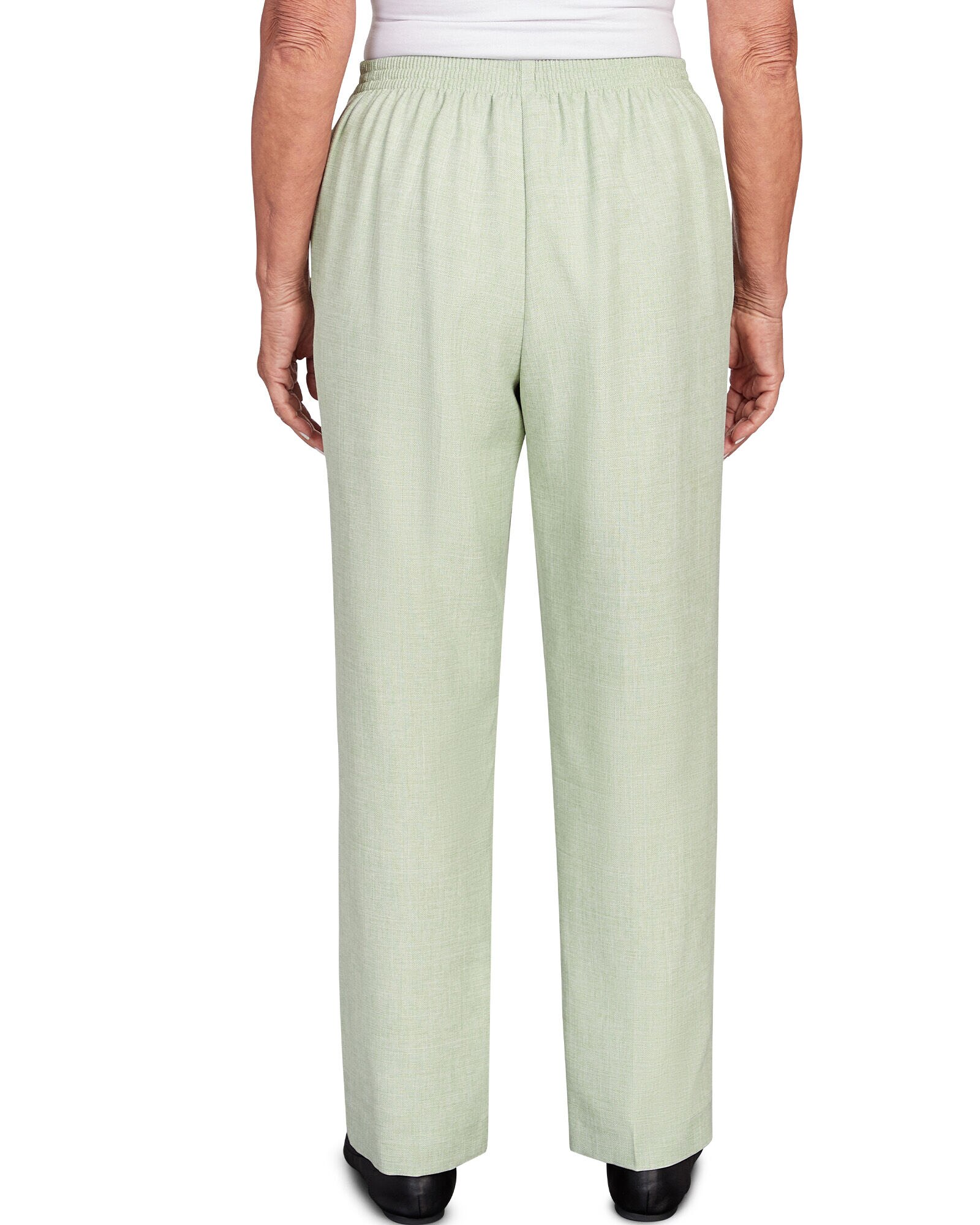 Alfred Dunner English Garden Buckled Flat Front Waist Short Length Pant
