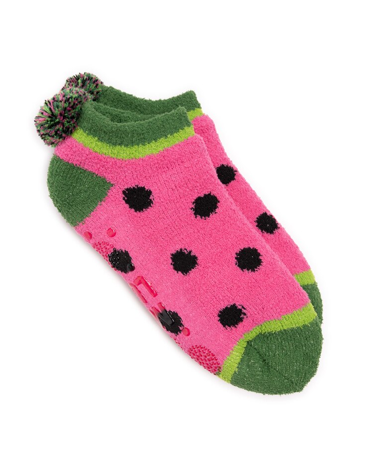 MUK LUKS® Women's Cozy Footie Cabin Sock image number 1