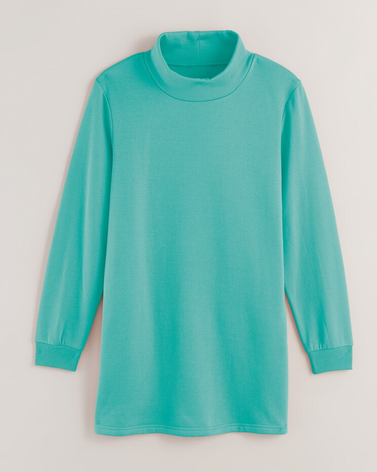 Better-Than-Basic Mock Neck Tunic Sweatshirt image number 2