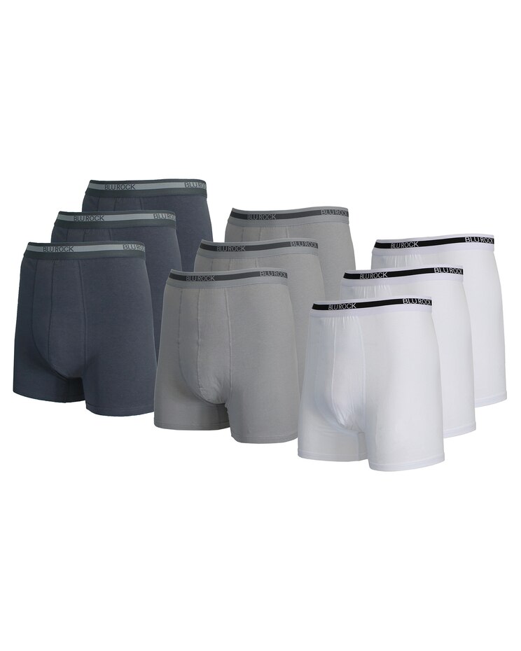 9-Pack Men's Stretch Cotton Boxer Briefs image number 1