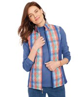 Print Diamond Quilted Vest thumbnail number 1