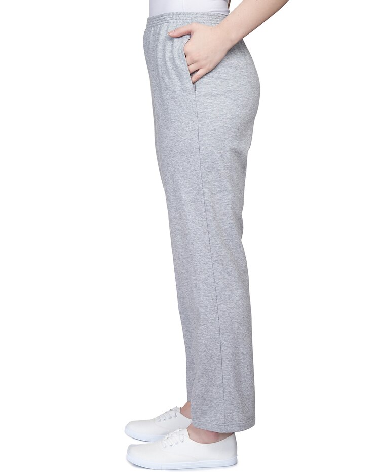 Alfred Dunner® Comfort Zone French Terry Elastic Waist Average Length Pant image number 4