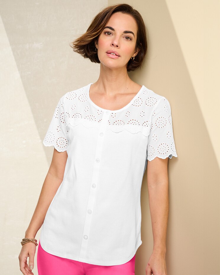 South Beach Eyelet Tee image number 1