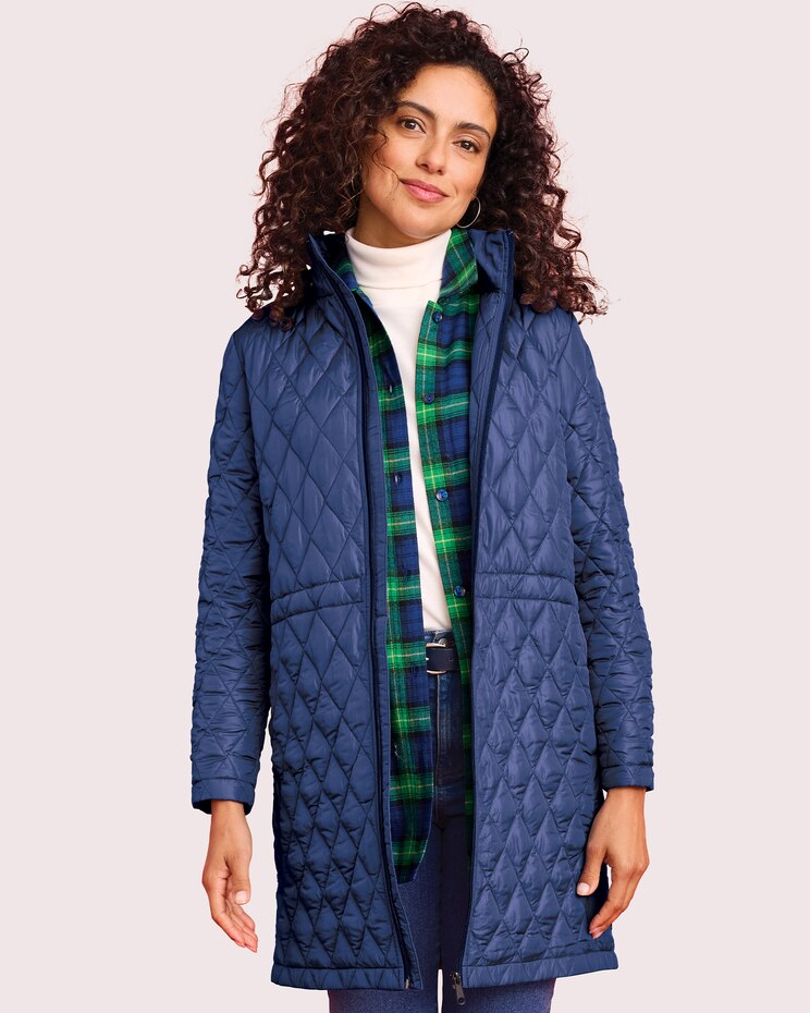 Hooded Quilted Jacket image number 1