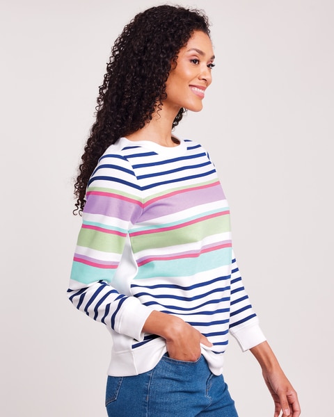 Boatneck Fleece Sweatshirt