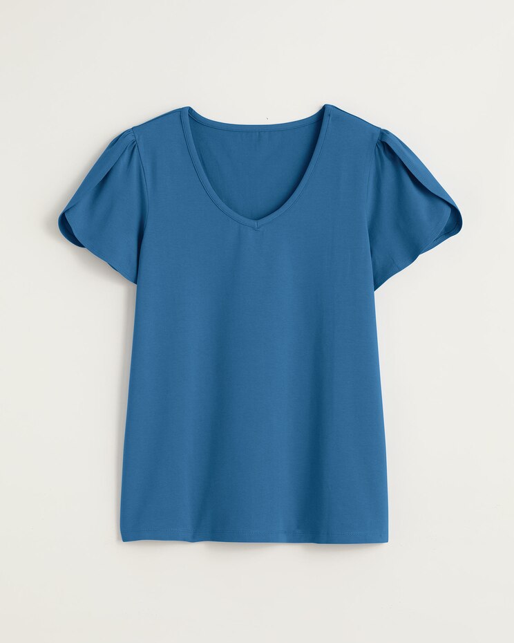 Tulip Sleeve Knit Top image number 4