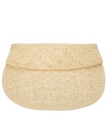 Paperbraid Visor With Floral Sweatband Hat thumbnail number 4